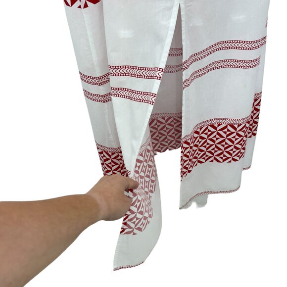 Bindu 100% cotton halter front slit women's maxi dress size M - Picture 6 of 9